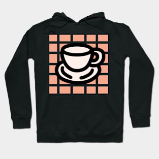 kaxwai cute pink coffee cup Hoodie